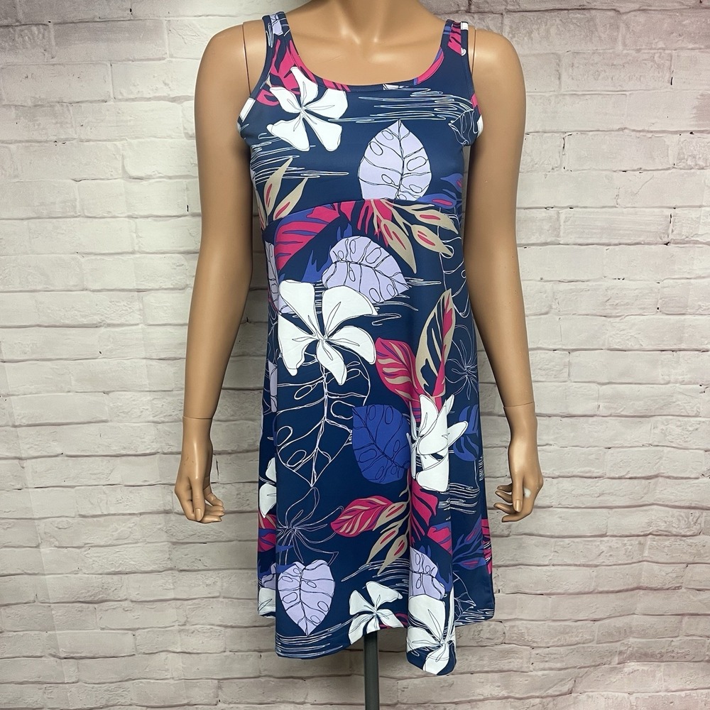 Columbia Freeze III UPF PFG Dress Womens Small Floral Tropical Omni Shade Active